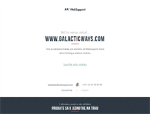 Tablet Screenshot of galacticways.com